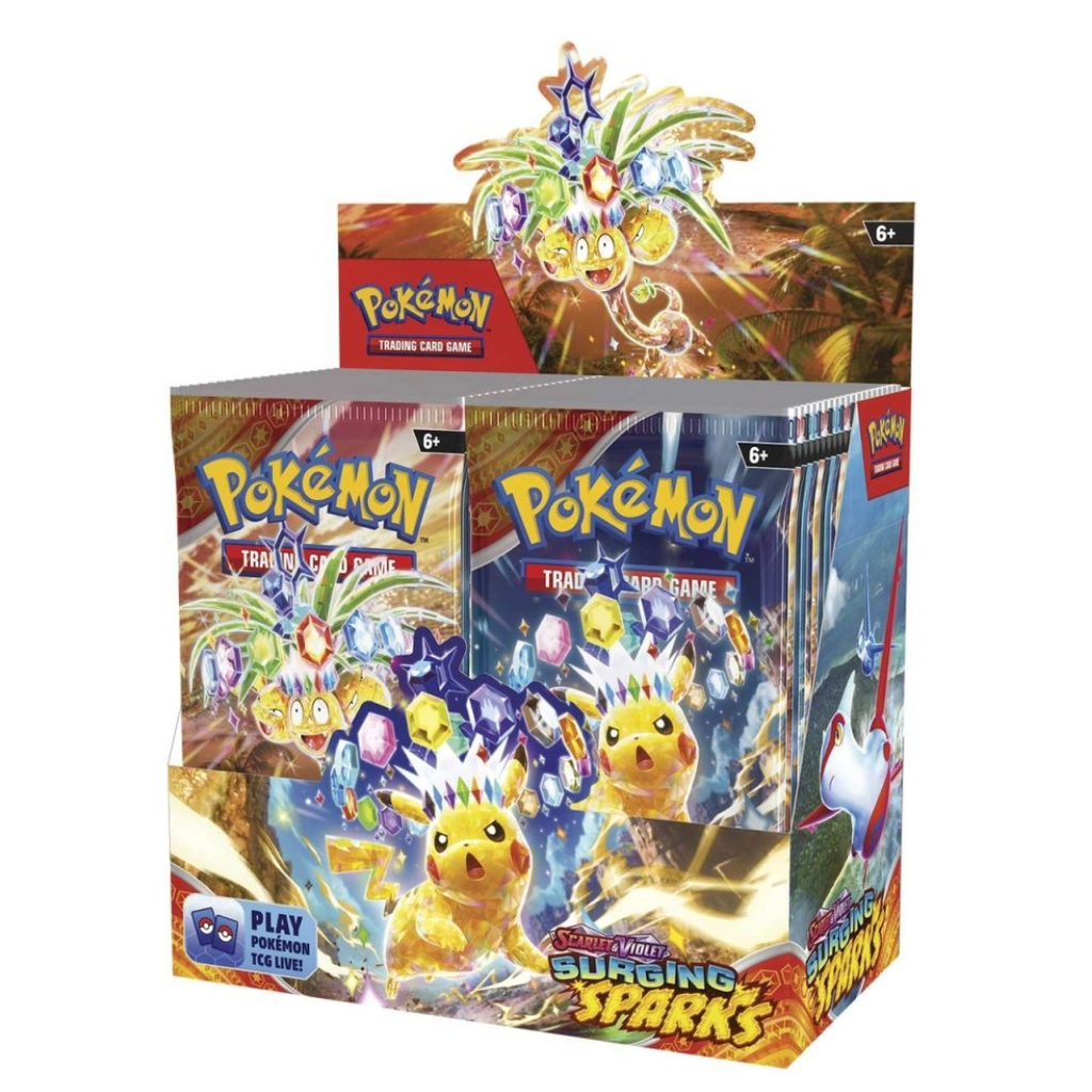 Pokemon English TCG -Scarlet & Violet - Surging Sparks SV08 Booster Box [INSTOCK]