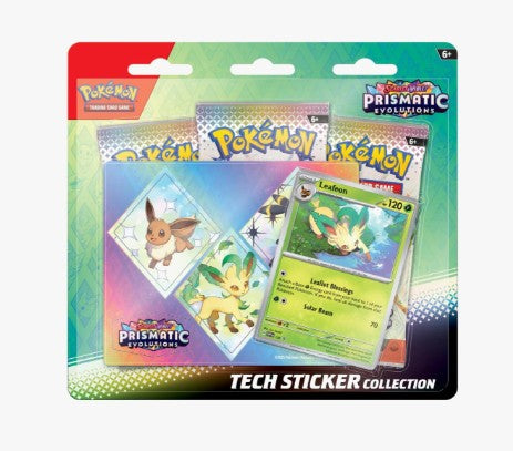 Pokemon: Prismatic Evolutions Tech Sticker Collection [Leafeon]